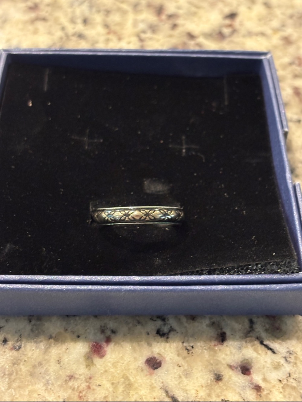 Pandora Sterling Silver Vintage ALE S925 Enamel Floral Size 9